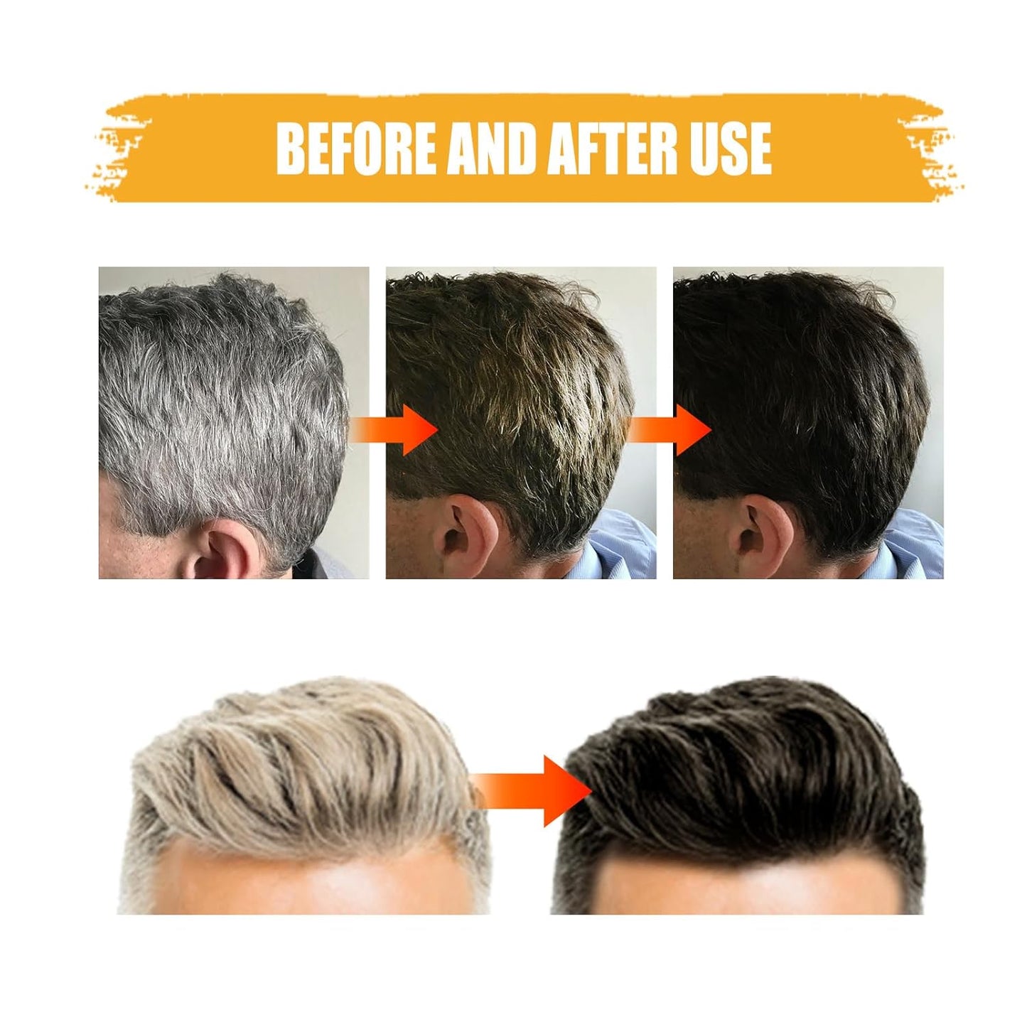 Hair Shampoo Soap Bar for Damage Repair, Long-Term Use, Beard Darkening | Men's Care & Styling, 1 Count