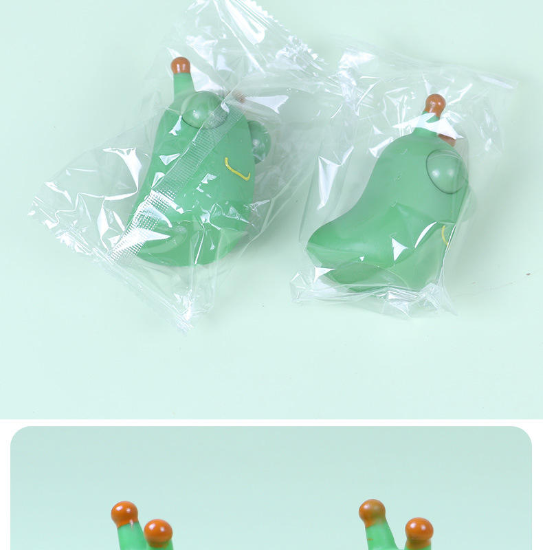 Hot Sale Green PVC Squishy Eye Pop Bug Toy Squeeze Eye Bouncing Worm Fidget Caterpillar for Age 5-7 for Christmas Birthday Gift
